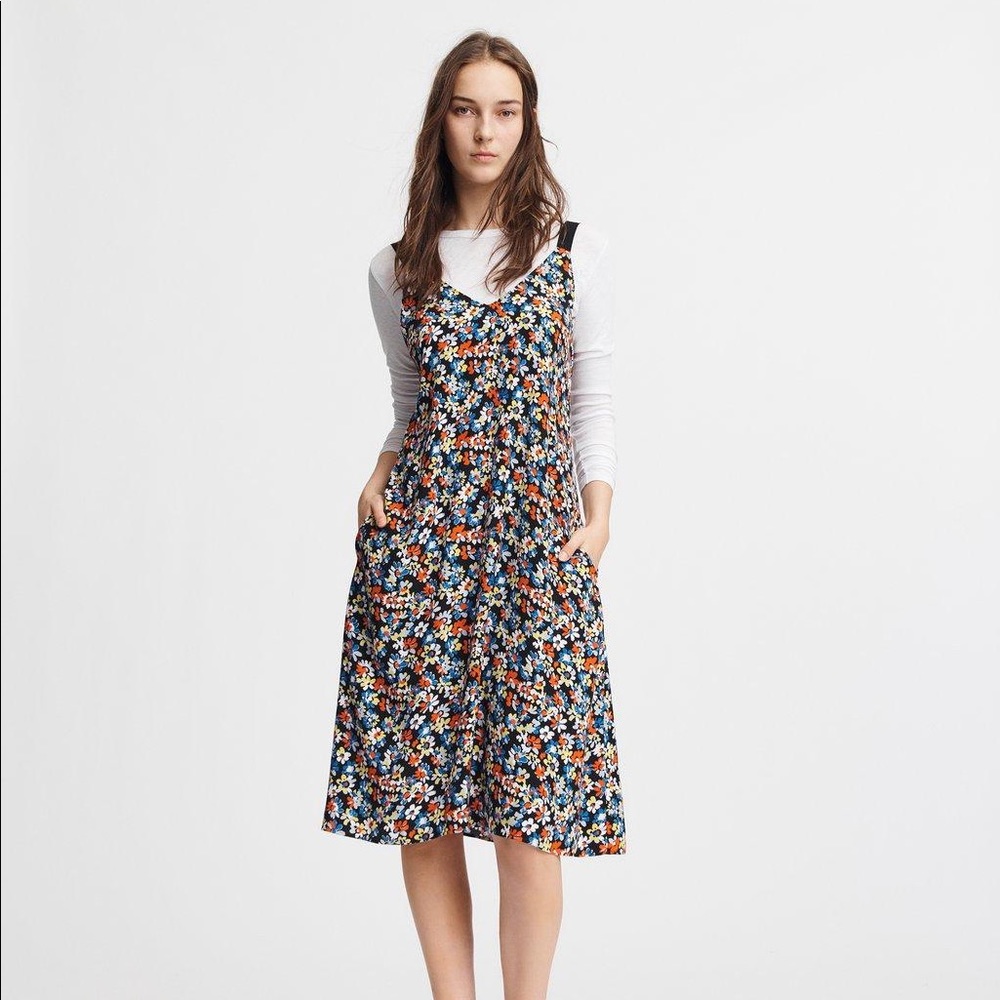 rag & bone Navy Floral Estell Dress (NWT)
